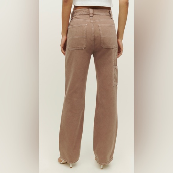 Reformation Harrison Carpenter High Rise Straight Pants - Picture 1 of 5